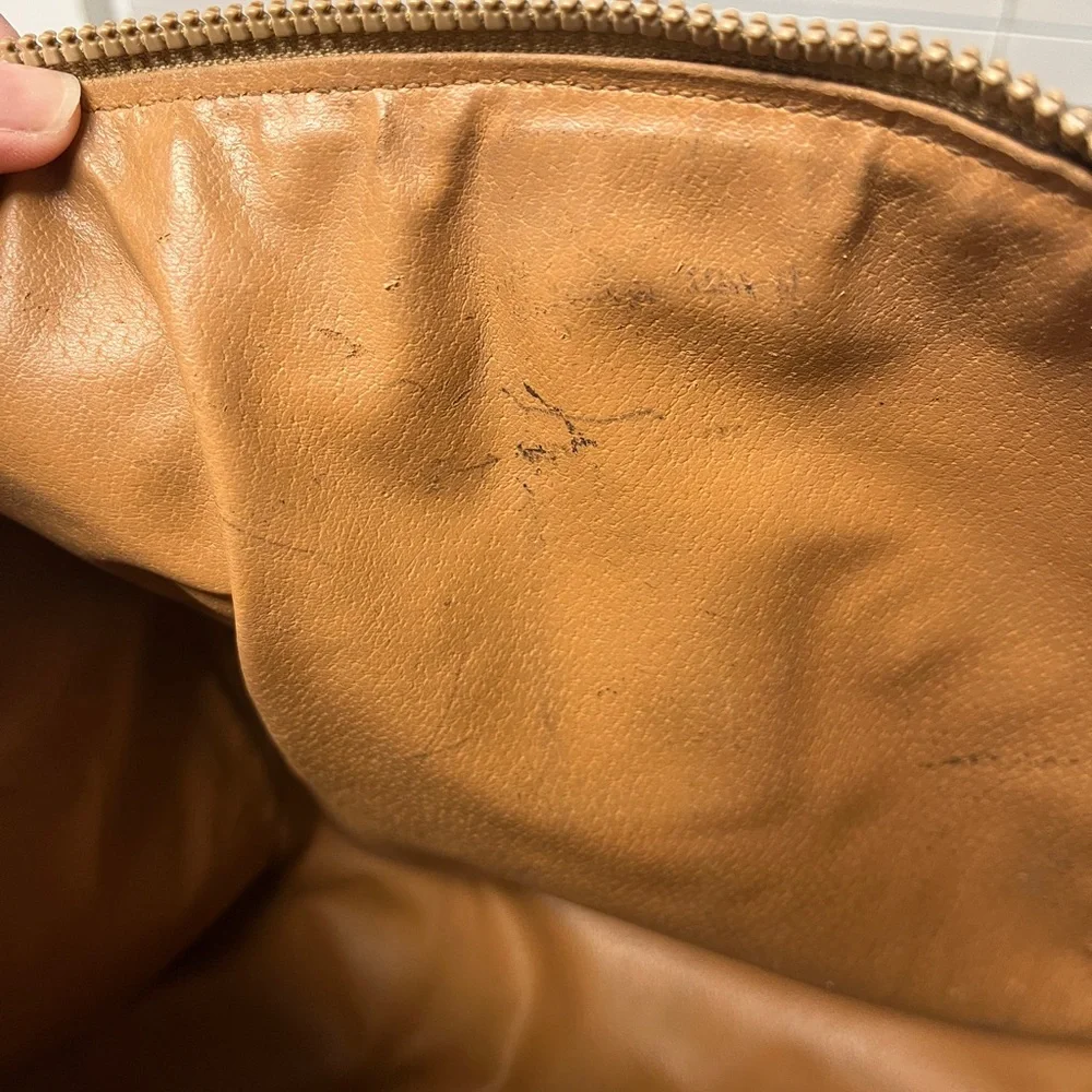 Celine Tan and Brown Duffel Bag, GUC, unisex bag, check pics for rubbed, 19x12”